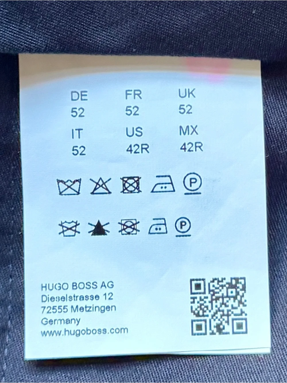 HUGO tailored two